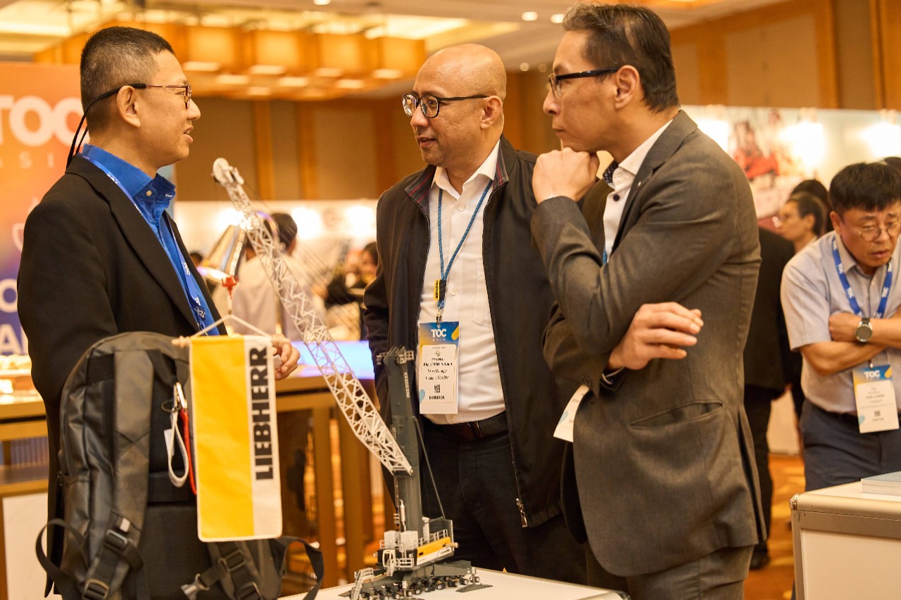 showcasing products at TOC Asia